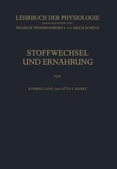 Paperback Stoffwechsel Und Ernährung [German] Book