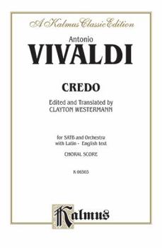 Paperback Credo: SATB (Orch.) (Latin, English Language Edition) (Kalmus Edition) (Latin Edition) Book