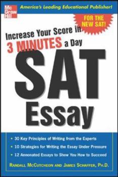 Paperback Increase Your Score in 3 Minutes a Day: SAT Essay Book