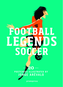 Paperback Soccer Legends: 20 Postcards Book