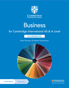Paperback Cambridge International as & a Level Business Coursebook with Digital Access (2 Years) [With eBook] Book