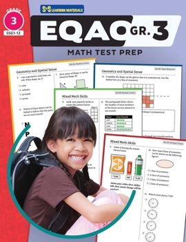 Paperback EQAO Grade 3 Math Test Prep Guide Book