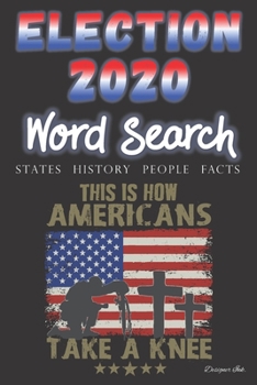 Paperback USA Word Search: STATES - PEOPLE - HISTORY - FACTS. 101 America Puzzles & Art Interior. Larger Print, Fun Easy to Hard Words for ALL AG Book