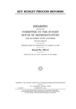 Paperback Key budget process reforms Book