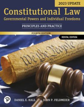 Paperback Constitutional Law: Governmental Powers and Individual Freedoms: Principles and Practice Book