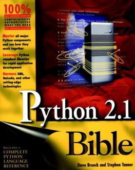 Paperback Python 2.1 Bible Book