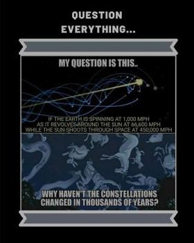 Question Everything: Flat Earth (8x10) 100 Pg. College Ruled Notebook