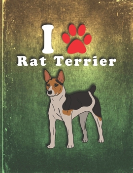Paperback Rat Terrier: Dog Journal Notebook for Puppy Owner Gratitude Kids Journal Write & Draw Children Diary Book