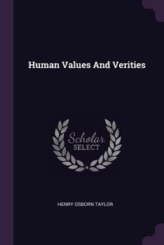 Paperback Human Values And Verities Book