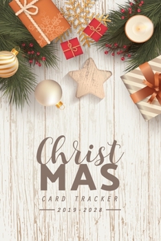 Christmas Card Tracker: Ten Year Address Organizer with A-Z Tab | Christmas Card List Address Book |Send and Receive Greeting Cards Keeper | Holiday ... & Mailings Tracker (Christmas Card Log Book)