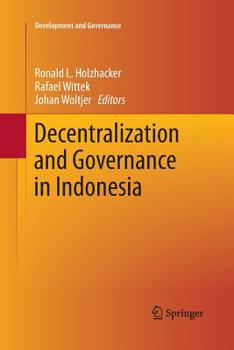 Paperback Decentralization and Governance in Indonesia Book