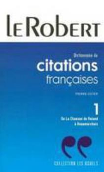 Paperback CITATIONS FRANCAISES POCHE T1 NC (01) [French] Book