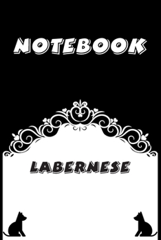 Paperback Labernese Notebook: Black and White notebook, Decorative Journal for Labernese Lover: Notebook /Journal Gift, Black and White,100 pages, 6 Book