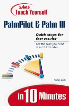 Paperback Teach Yourself PalmPilot and Palm III in 10 Minutes Book