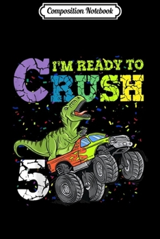 Composition Notebook: Kids 5 Years Old 5Th Birthday Dinosaur Trex Boy Girl  Journal/Notebook Blank Lined Ruled 6x9 100 Pages