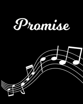 Paperback Promise: Sheet Music Note Manuscript Notebook Paper - Personalized Custom First Name Initial P - Musician Composer Instrument C Book