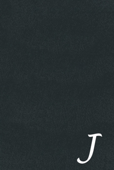 J: Initial Monogram Notebook J, J Monogram Journal J, J Monogram Notepad J, 100 Pages with Glossy Black Cover