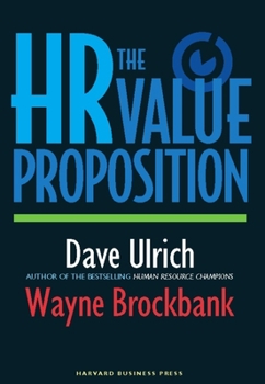 Hardcover The HR Value Proposition Book