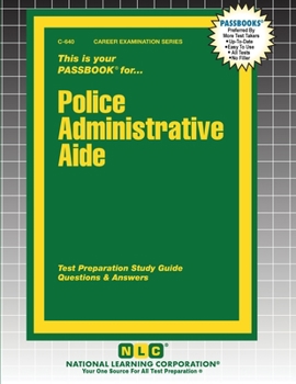 Paperback Police Administrative Aide Book