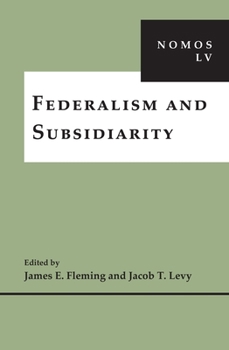 Hardcover Federalism and Subsidiarity Book