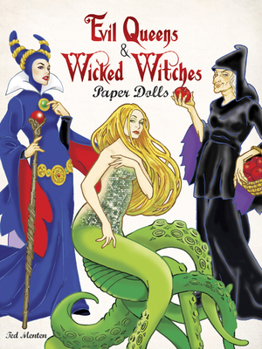 Paperback Evil Queens & Wicked Witches Paper Dolls Book