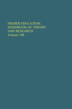 Hardcover Higher Education: Handbook of Theory and Research: Volume VIII Book