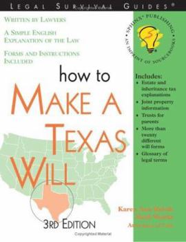 Paperback How to Make a Texas Will Book