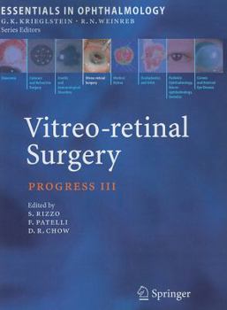 Paperback Vitreo-Retinal Surgery: Progress III Book