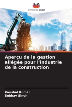 Paperback Aperçu de la gestion allégée pour l'industrie de la construction [French] Book