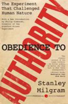 Paperback Obedience to Authority: An Experimental View Book