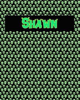 Paperback 120 Page Handwriting Practice Book with Green Alien Cover Shawn: Primary Grades Handwriting Book