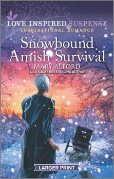 Mass Market Paperback Snowbound Amish Survival [Large Print] Book