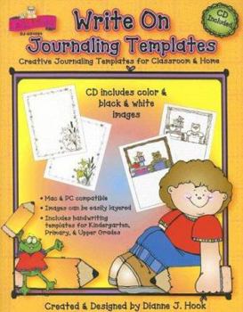 Paperback Write on Journaling Templates: Creative Journaling Templates for Classroom & Home [With CDROM] Book