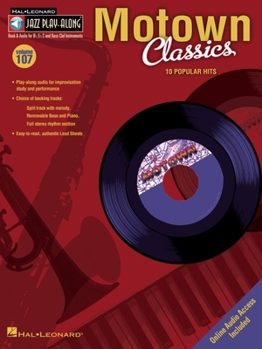 Paperback Motown Classics - Jazz Play-Along Volume 107 Book/Online Audio [With CD (Audio)] Book