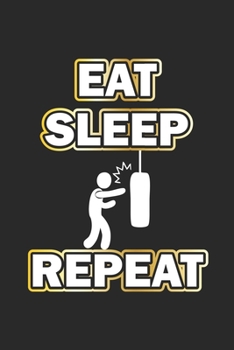 Paperback Eat Sleep Repeat: Monatsplaner, Termin-Kalender- Geschenk-Idee f?r Boxer - A5 - 120 Seiten Book