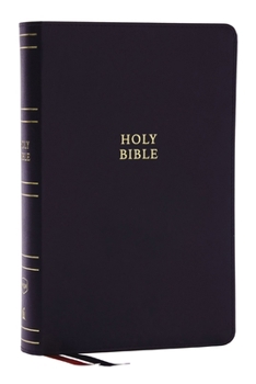 Bonded Leather Nkjv, Single-Column Reference Bible, Verse-By-Verse, Black Bonded Leather, Red Letter, Comfort Print Book