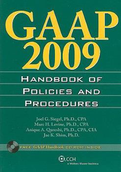 Paperback GAAP Handbook of Policies and Procedures [With CDROM] Book