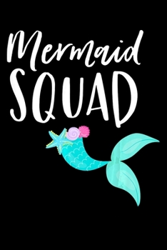 Paperback Mermaid Squad Notebook: Mermaid Halloween Notebook- 6 x 9 Wide Ruled Notebook, notebook journal, Dairy, Composition Notebook 100 pages. Book