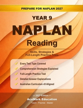 Paperback NAPLAN Year 9 Reading: Skills, Strategies & Full-Length Practice Tests Book