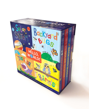 Hardcover Hello, World! Boxed Set: Solar System; Dinosaurs; Backyard Birds; Bugs Book