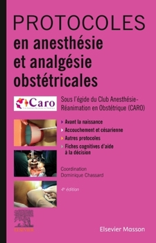 Paperback Protocoles En Anesthésie Et Analgésie Obstétricales [French] Book