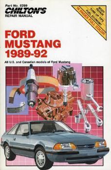 Paperback Ford Mustang-Mercury Capri, 1989-92 Book