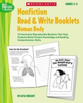 Paperback Nonfiction Read & Write Booklets: Human Body: Grades 2-3 Book