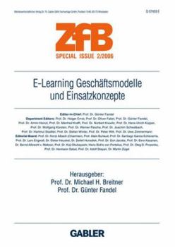 Paperback E-Learning Geschäftsmodelle Und Einsatzkonzepte [German] Book