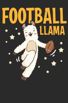 Paperback Football Llama: Football Journal, Notepad Planner, Dairy, Journal or College Ruled Notebook, "6 x 9" 120 Pages Book