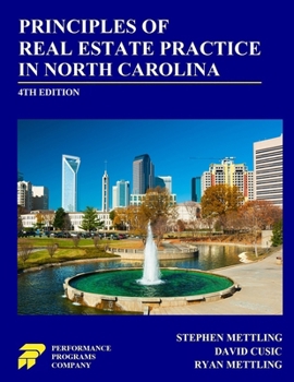 Principles of Real Estate Practice in North Carolina