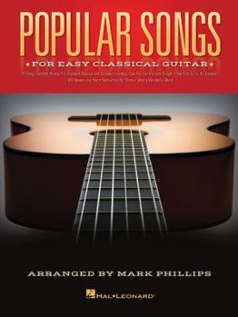 Paperback Popular Songs: For Easy Classical Guitar Book