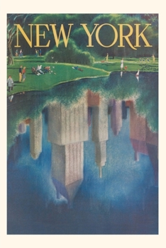 Paperback Vintage Journal Travel Poster, Central Park, New York City Book