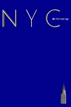 Paperback NYC Chrysler building bright blue classic grid page notepad $ir Michael Limited edition: NYC Chrysler building bright blue classic grid page notepad Book