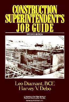 Hardcover Construction Superintendent's Job Guide Book